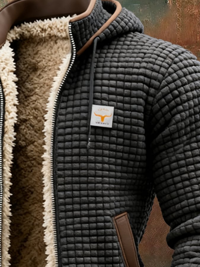 Borys - Elegant quilted jacket with a finished collar