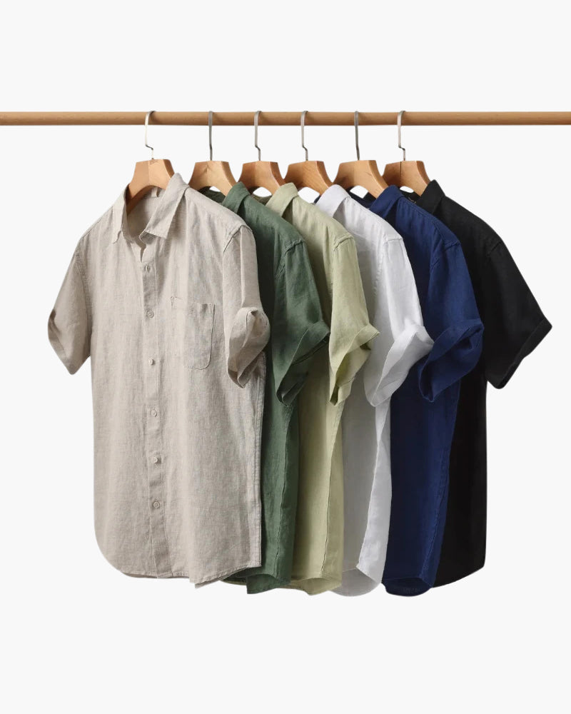 Melila | Short Sleeve Linen Shirt