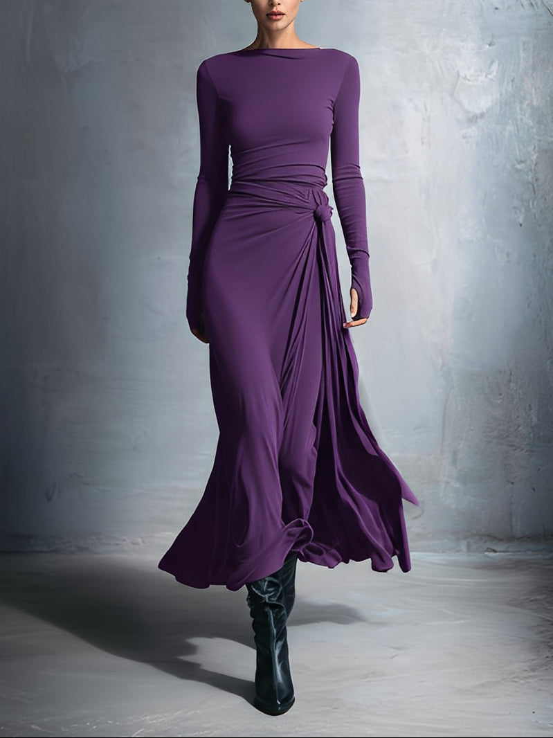 Zofia - Maxi dress with a side knot