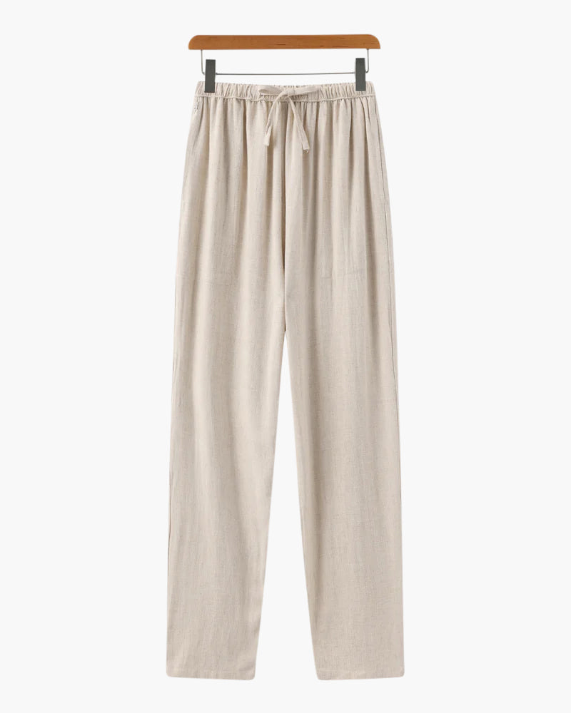 Cuenca | Linen Trousers with Adjustable Belt