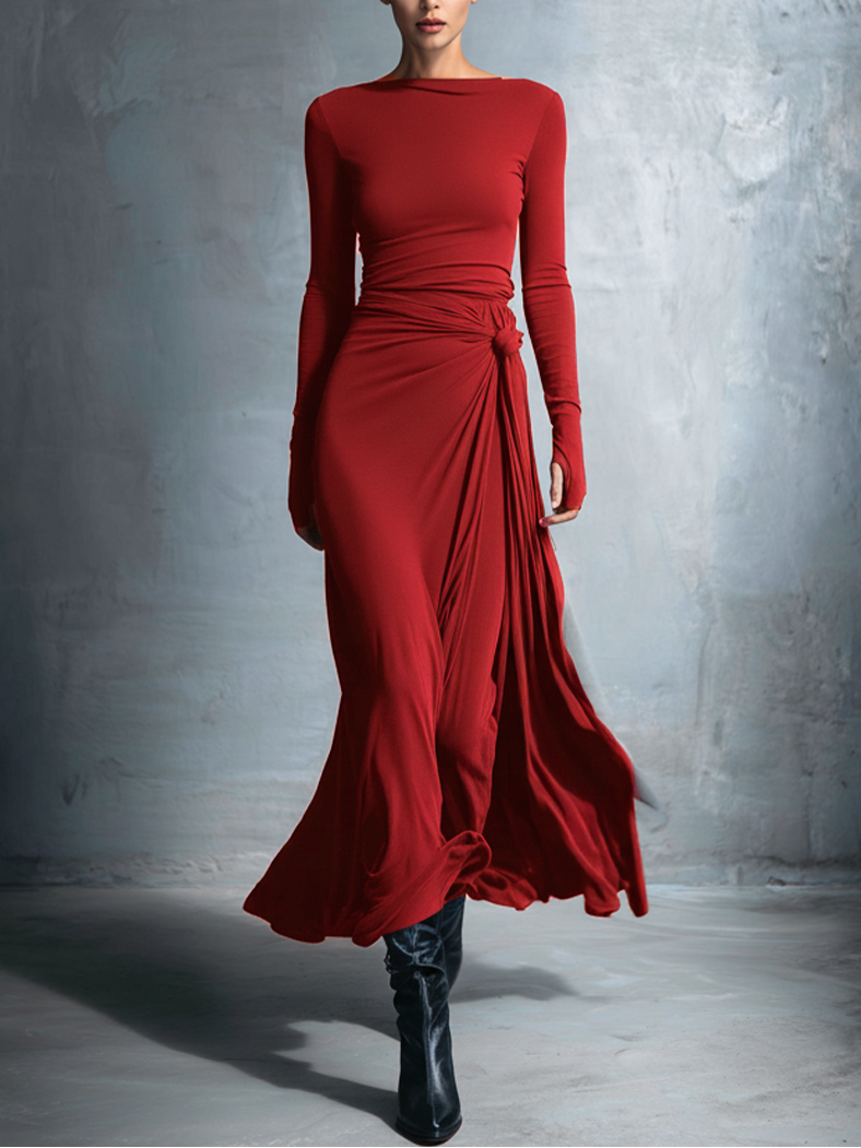 Zofia - Maxi dress with a side knot