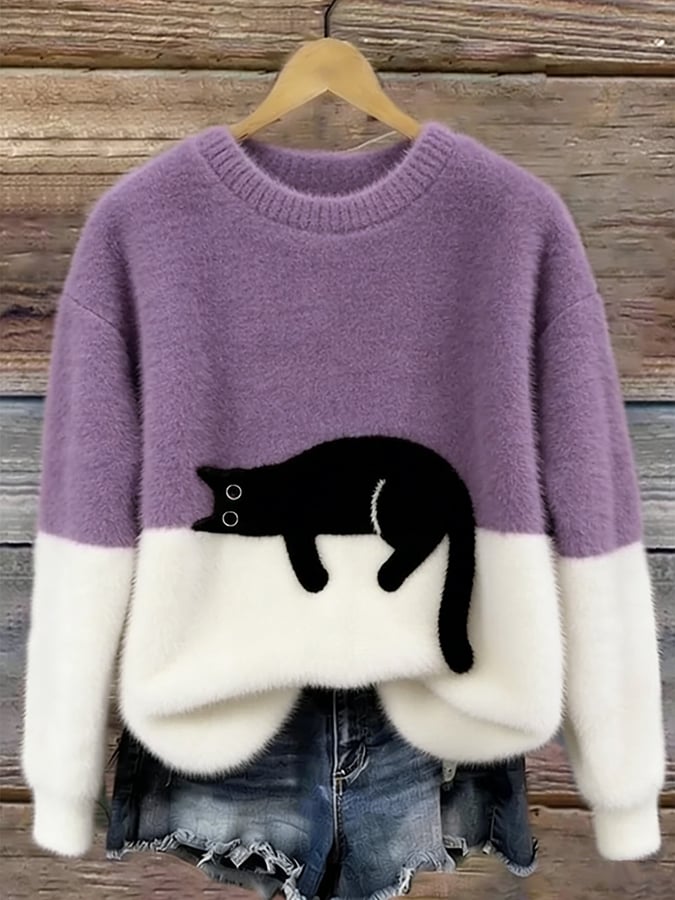 Eliza | Women’s Cat Graphic Sweatshir