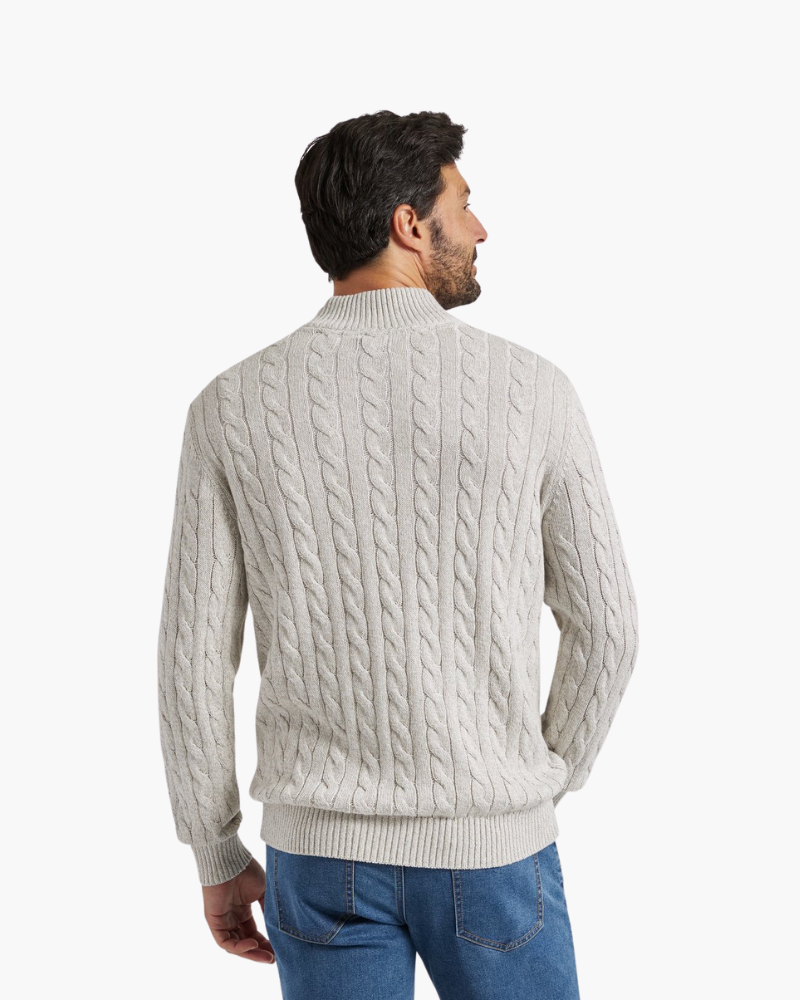 Fuerteventura | Cable Knit Sweater with Zip