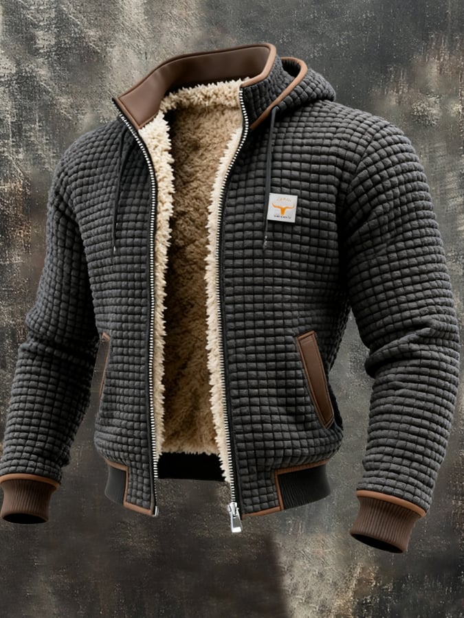 Borys - Elegant quilted jacket with a finished collar