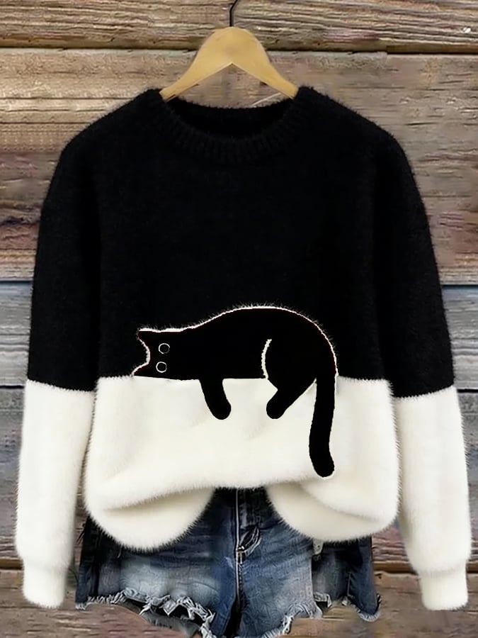Eliza | Women’s Cat Graphic Sweatshir