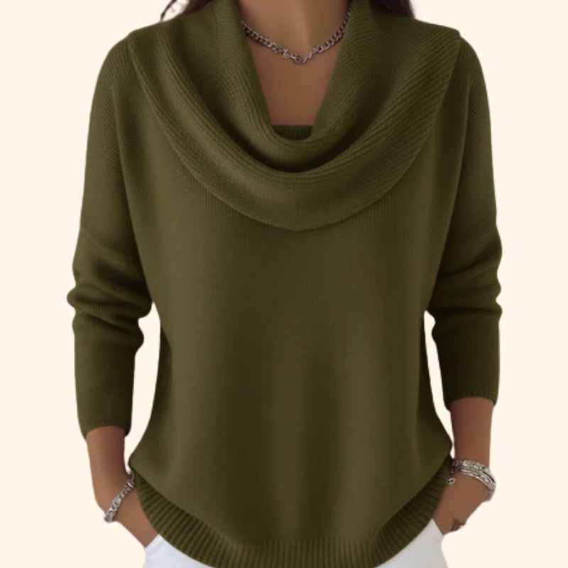 Eliza | Elegant High Neck Sweater