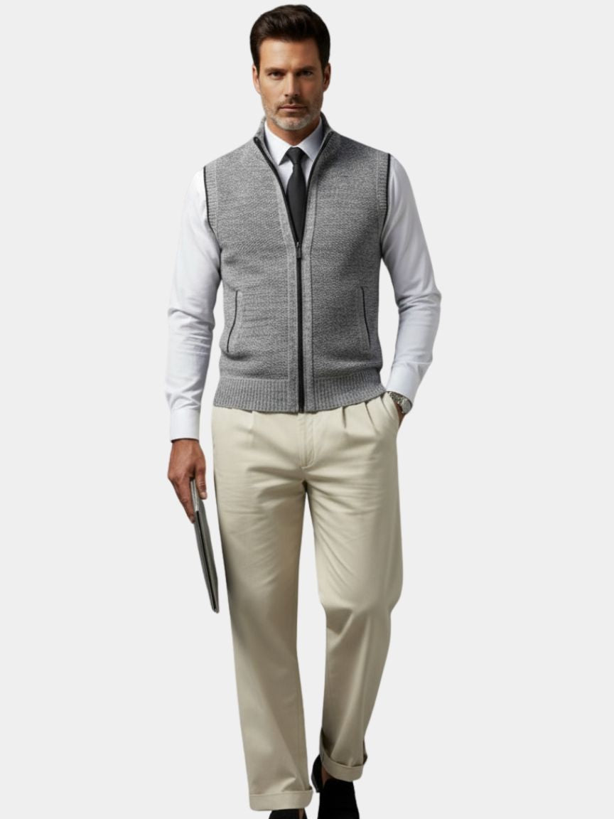 Devin | Elegant Waistcoat with Full Zip