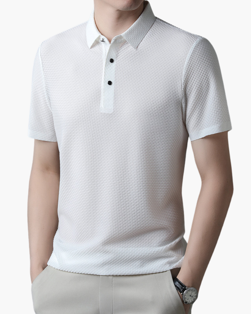 Logan | Wrinkle-Resistant Silk Polo