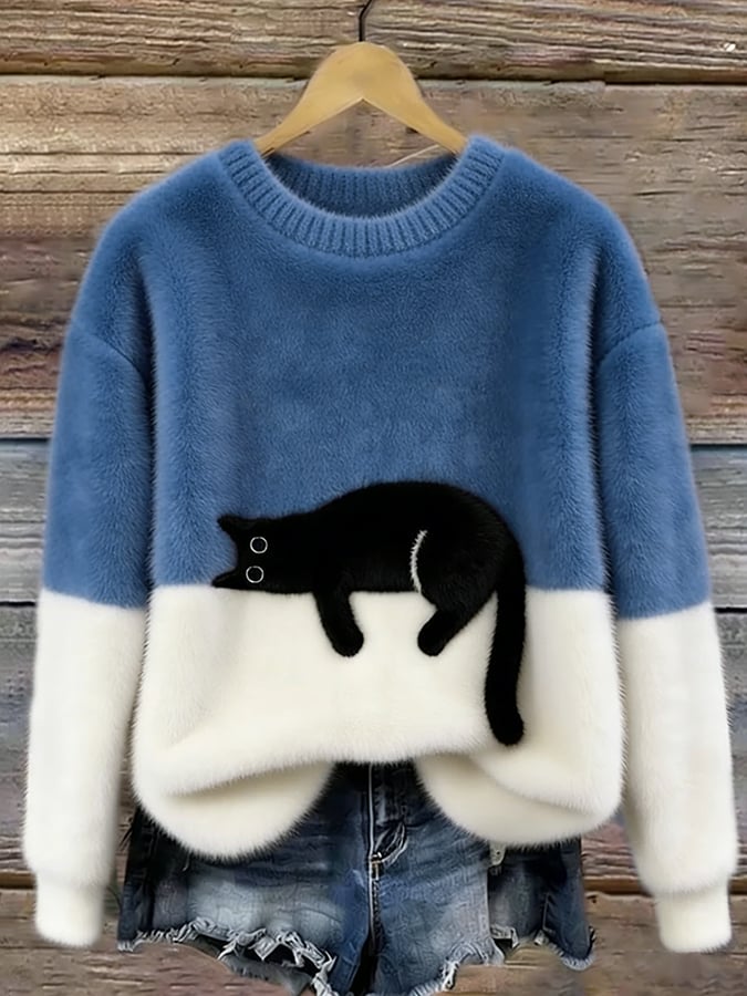 Eliza | Women’s Cat Graphic Sweatshir