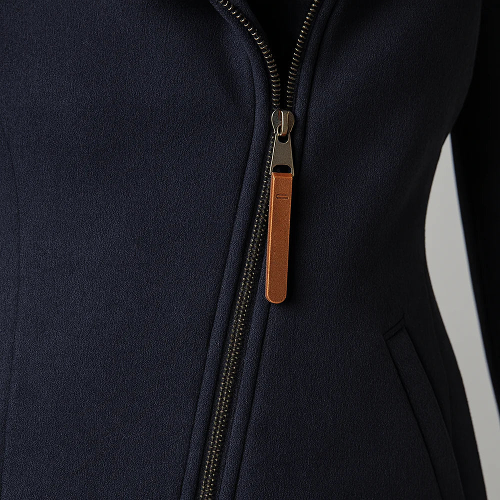 Eleonora™ – Winter coat with asymmetric zip