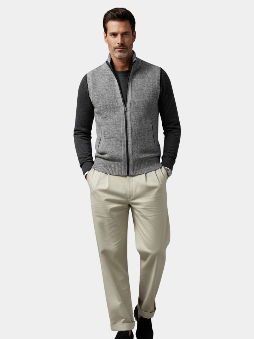 Devin | Elegant Waistcoat with Full Zip