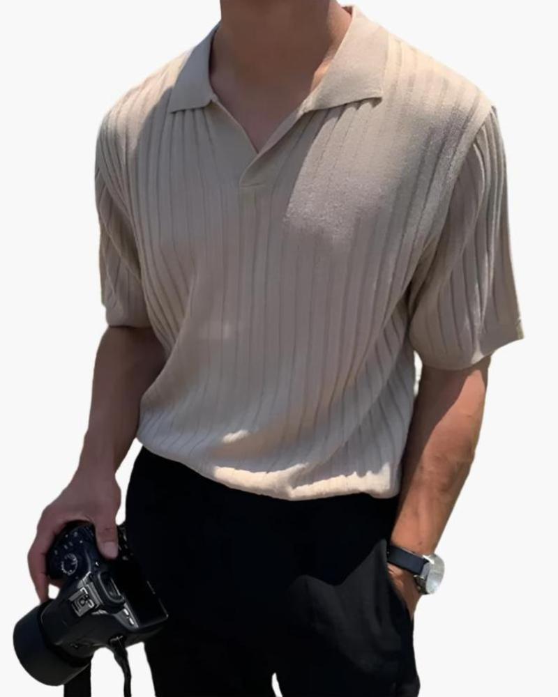 Jax | Ribbed Cotton Polo
