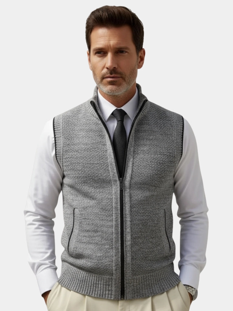 Devin | Elegant Waistcoat with Full Zip