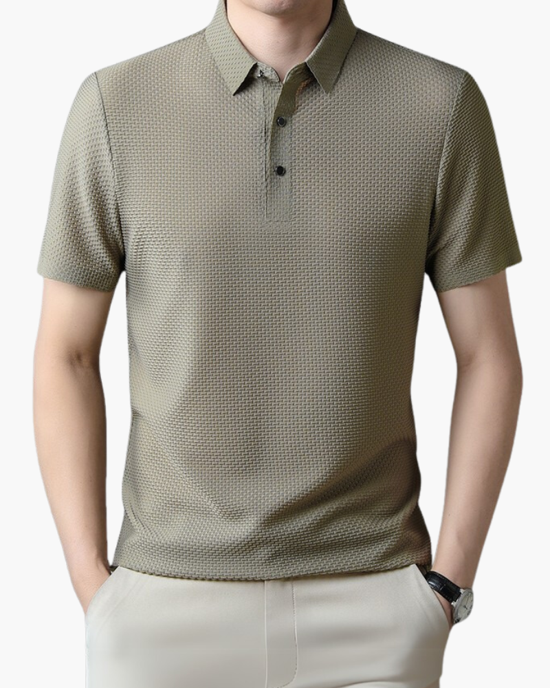 Logan | Wrinkle-Resistant Silk Polo
