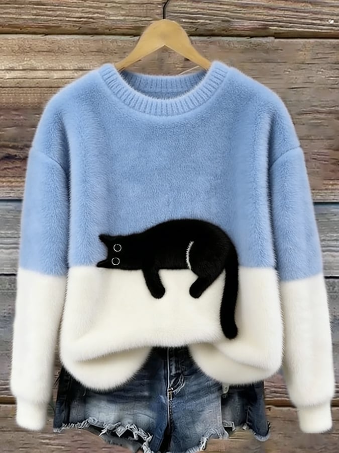 Eliza | Women’s Cat Graphic Sweatshir