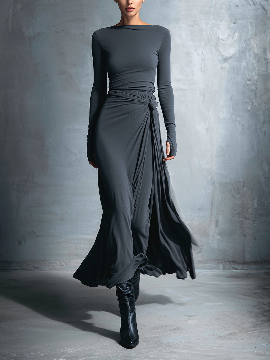 Zofia - Maxi dress with a side knot