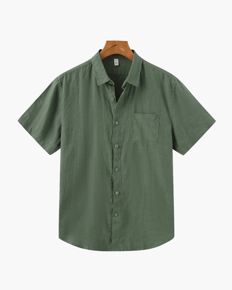 Melila | Short Sleeve Linen Shirt