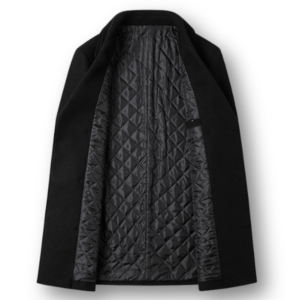 Silvan™ | Elegant Double-Breasted Coat in Premium Wool