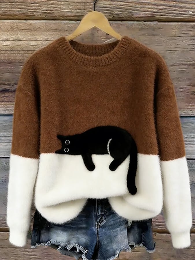 Eliza | Women’s Cat Graphic Sweatshir