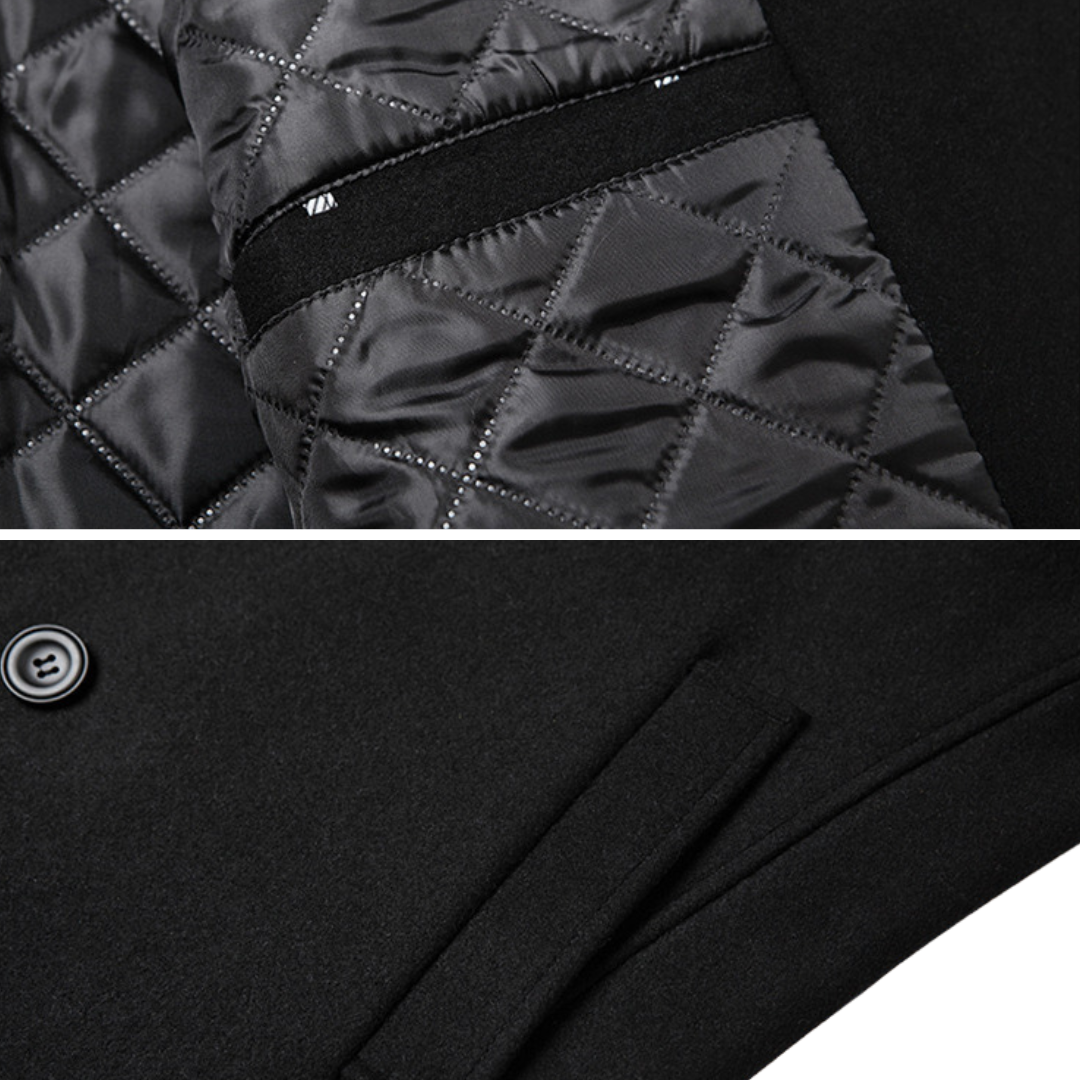 Silvan™ | Elegant Double-Breasted Coat in Premium Wool