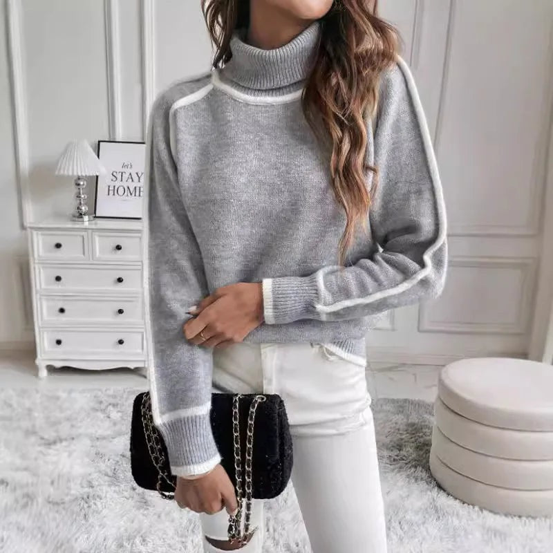 Kaylee | Elegant High Neck Sweater
