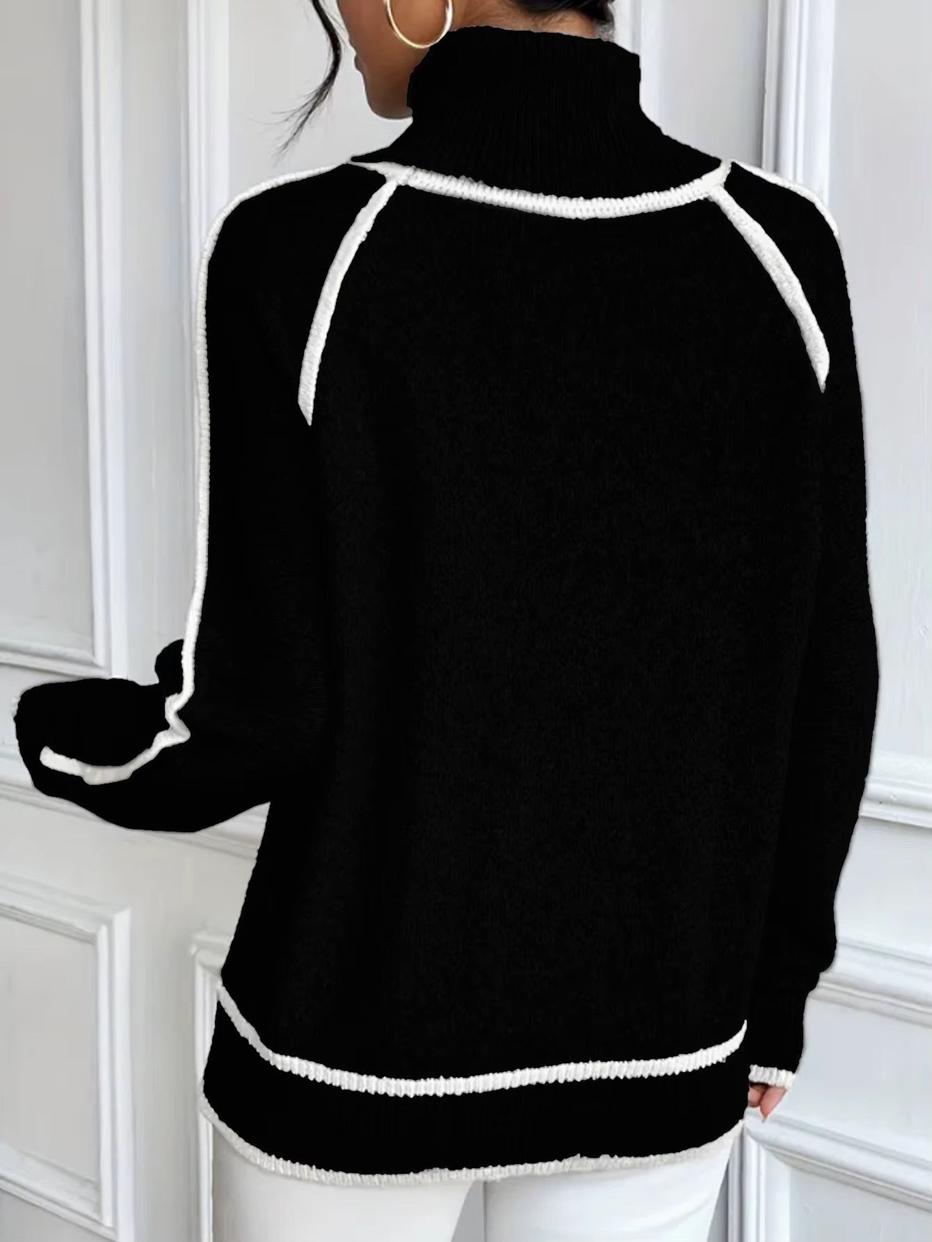 Kaylee | Elegant High Neck Sweater