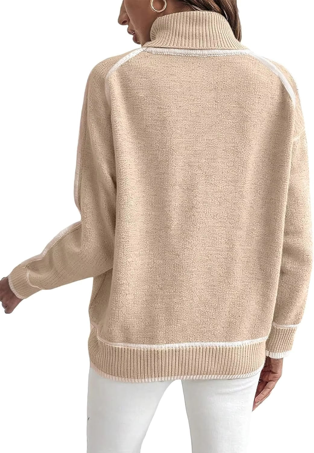 Kaylee | Elegant High Neck Sweater