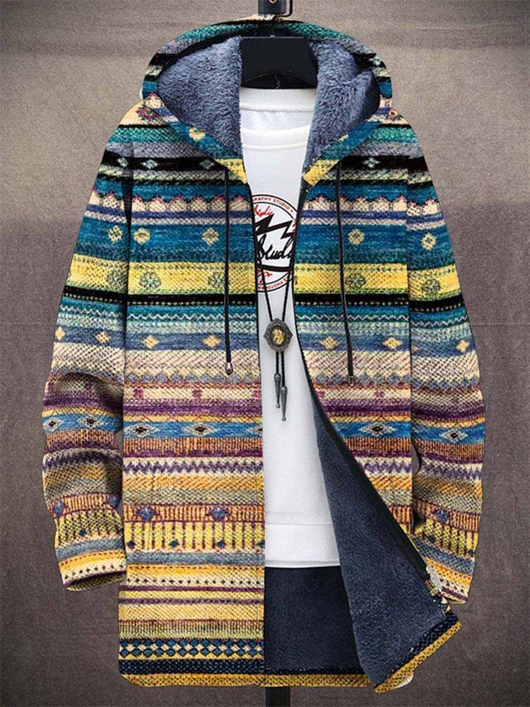 Annet™ | Luxurious art-inspired cardigan with zip