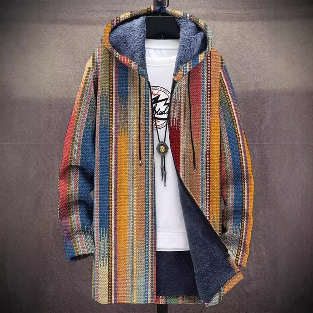 Annet™ | Luxurious art-inspired cardigan with zip