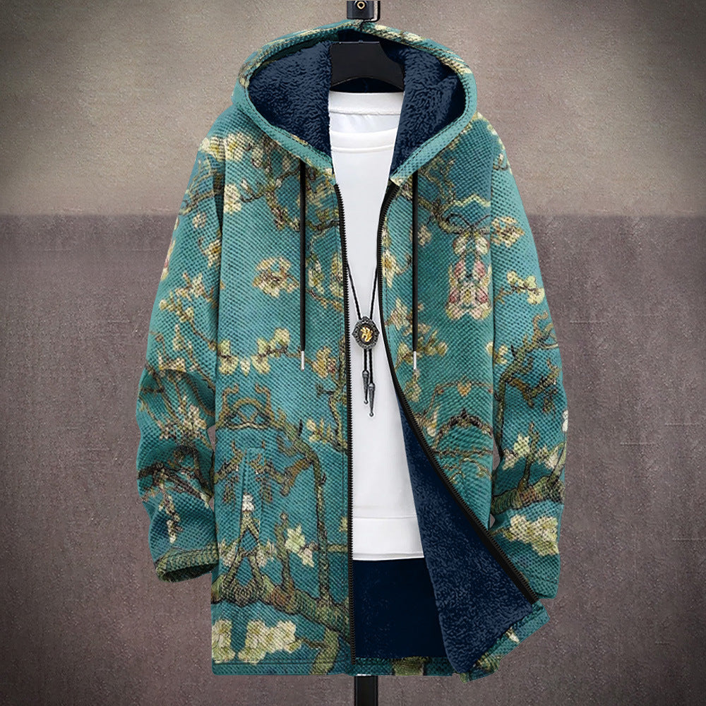Celine™ | Luxurious art-inspired cardigan with zip