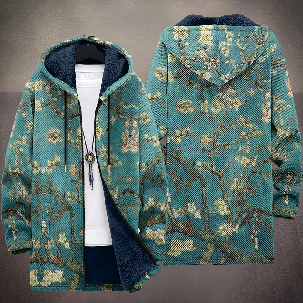 Celine™ | Luxurious art-inspired cardigan with zip
