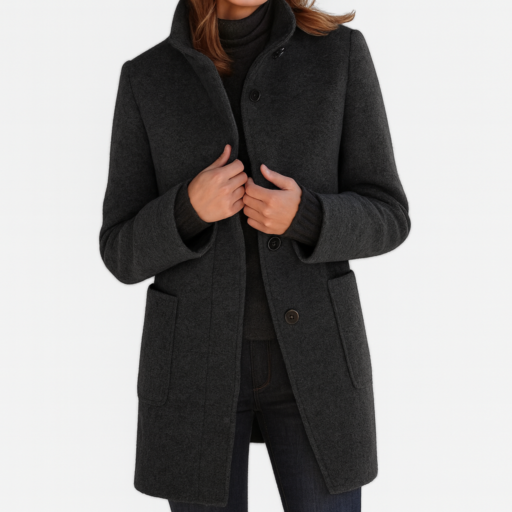 Lidia | High-Neck Wool Jacket