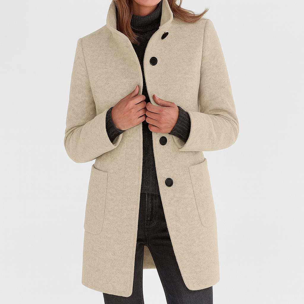 Lidia | High-Neck Wool Jacket