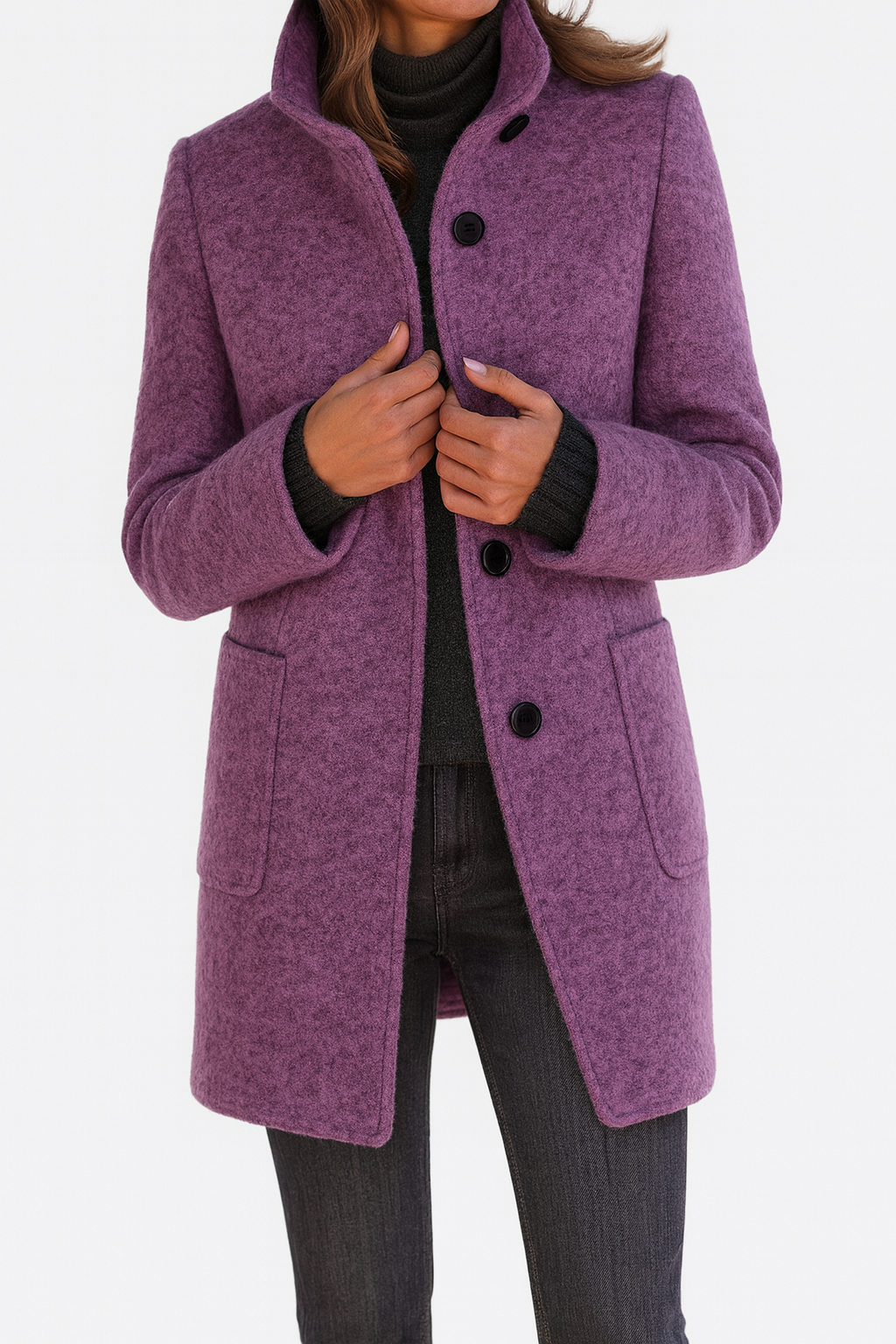Lidia | High-Neck Wool Jacket