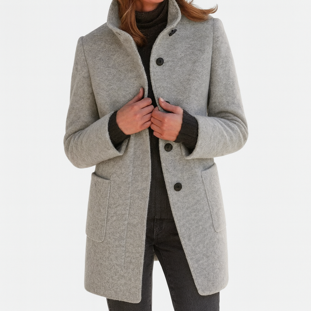 Lidia | High-Neck Wool Jacket