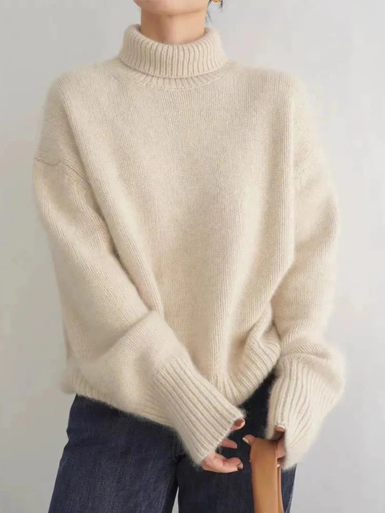 Isola™ | Soft Cashmere High Neck Sweater