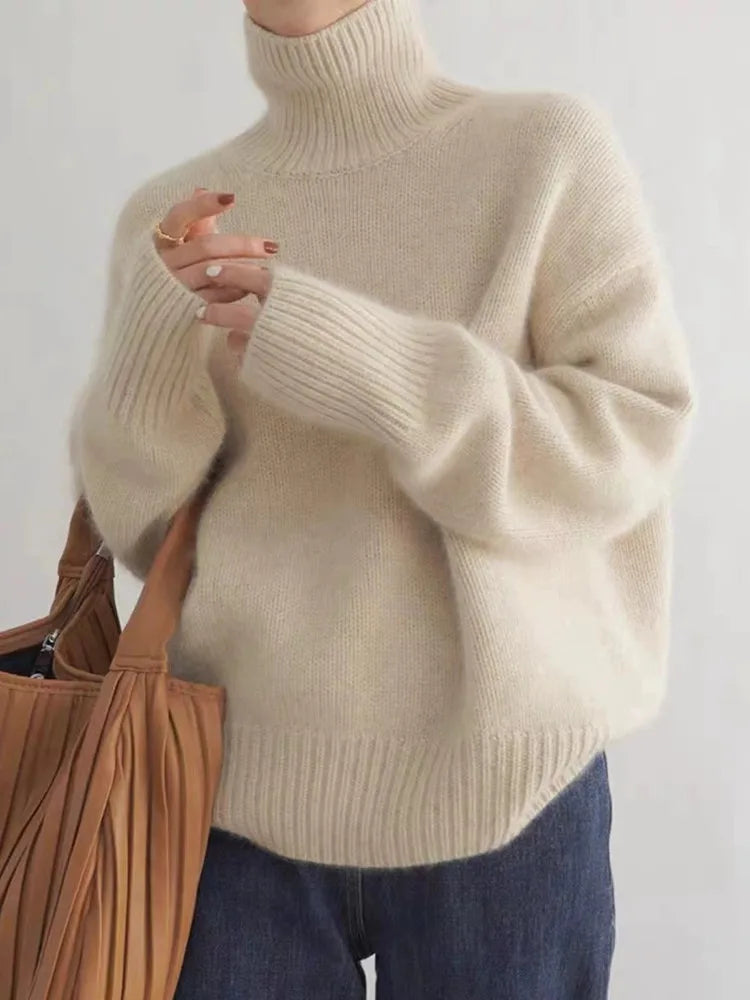 Isola™ | Soft Cashmere High Neck Sweater