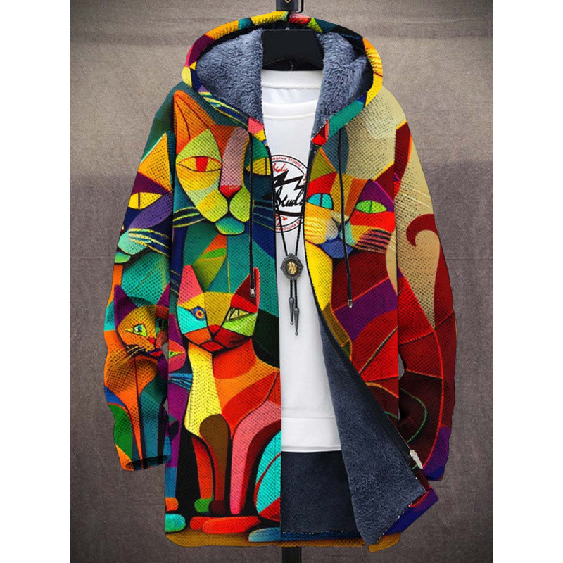 Elandra™ | Luxurious Artistic Cardigan with Zip