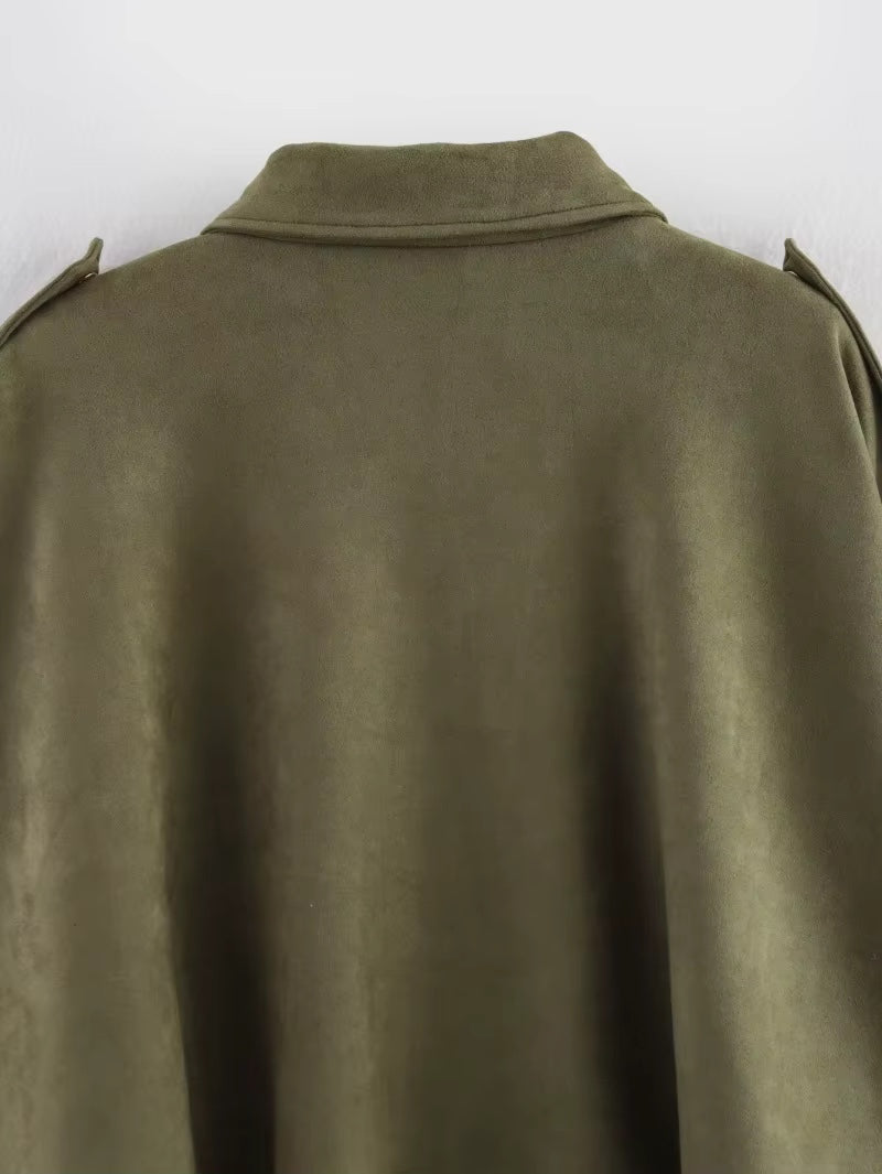Calvera | Premium Suede Effect Bomber