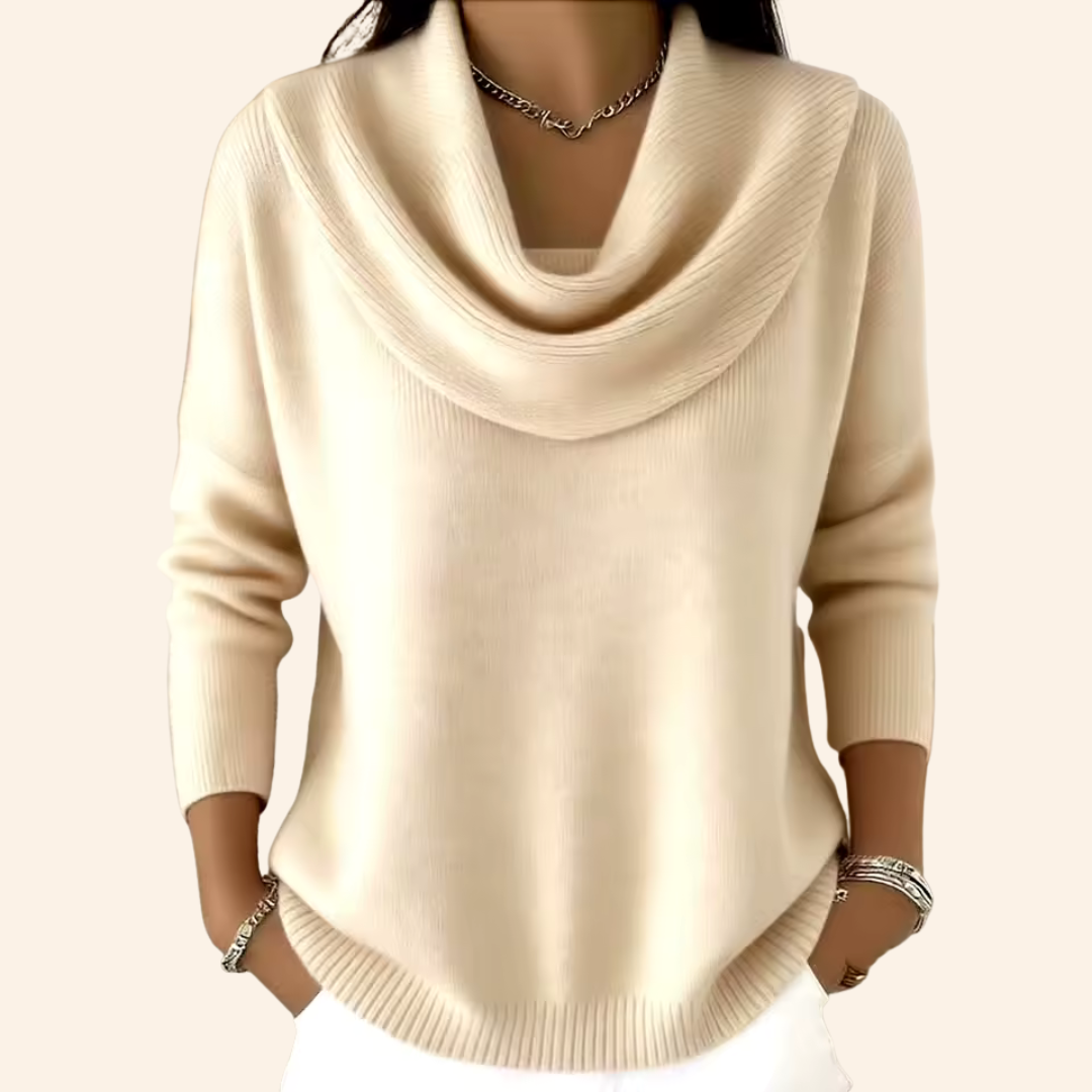Eliza | Elegant High Neck Sweater