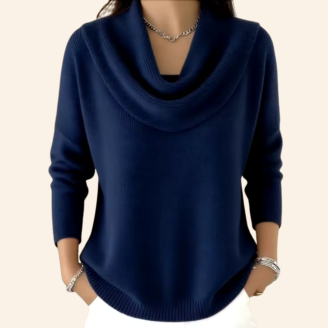 Eliza | Elegant High Neck Sweater