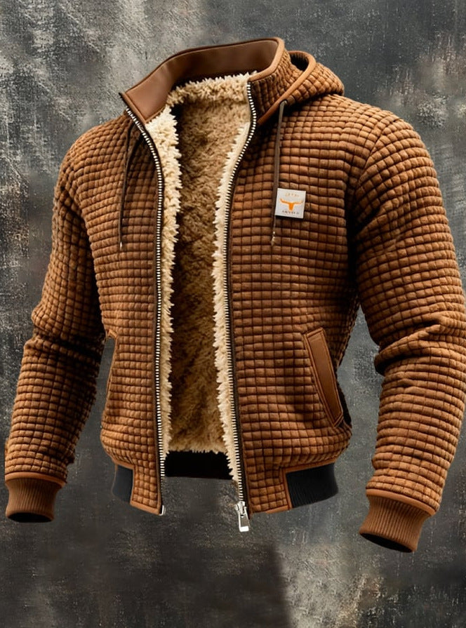 Borys - Elegant quilted jacket with a finished collar