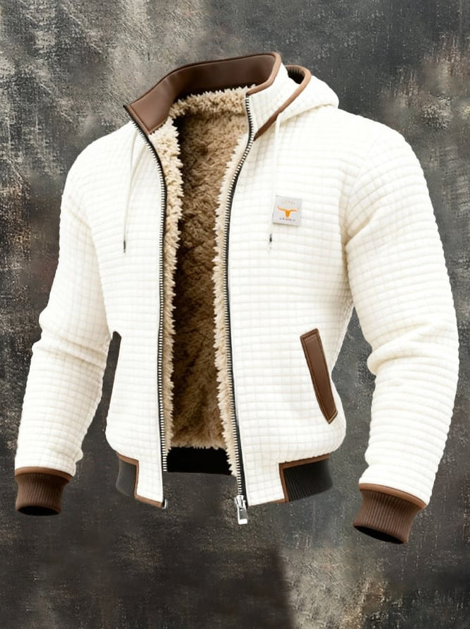Borys - Elegant quilted jacket with a finished collar