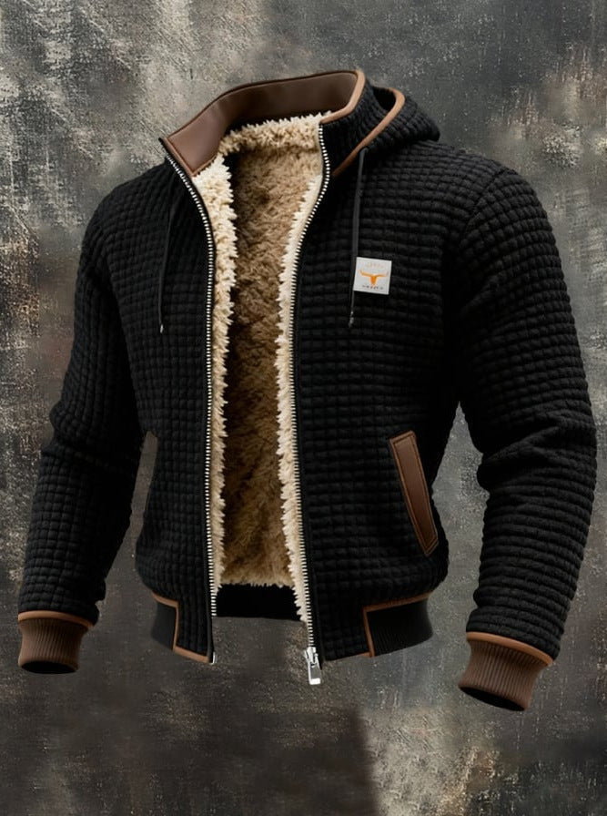 Borys - Elegant quilted jacket with a finished collar