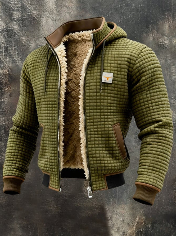 Borys - Elegant quilted jacket with a finished collar