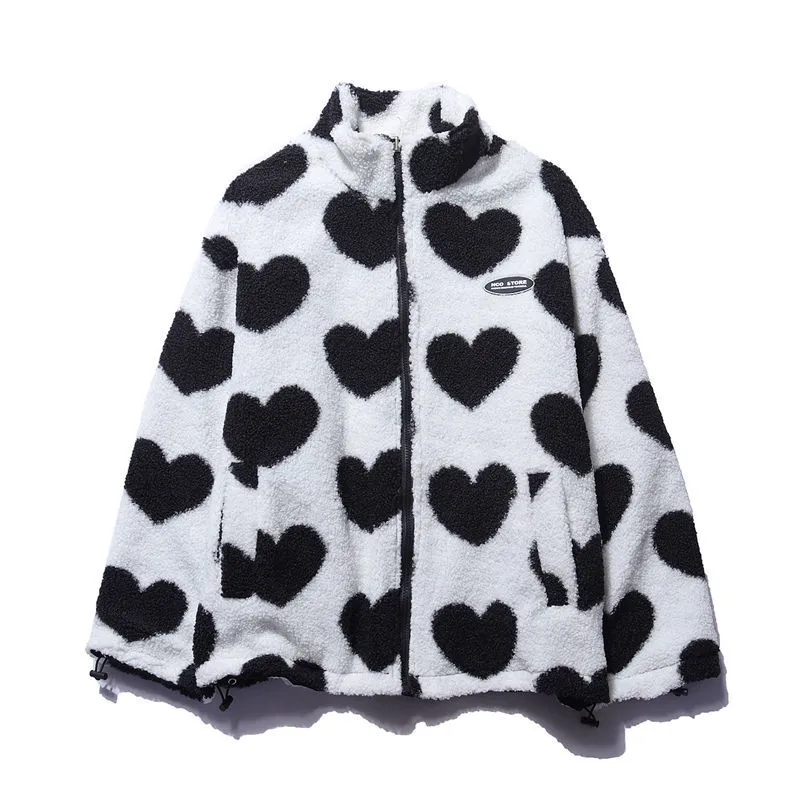 Azalea | Reversible Jacket with Hearts