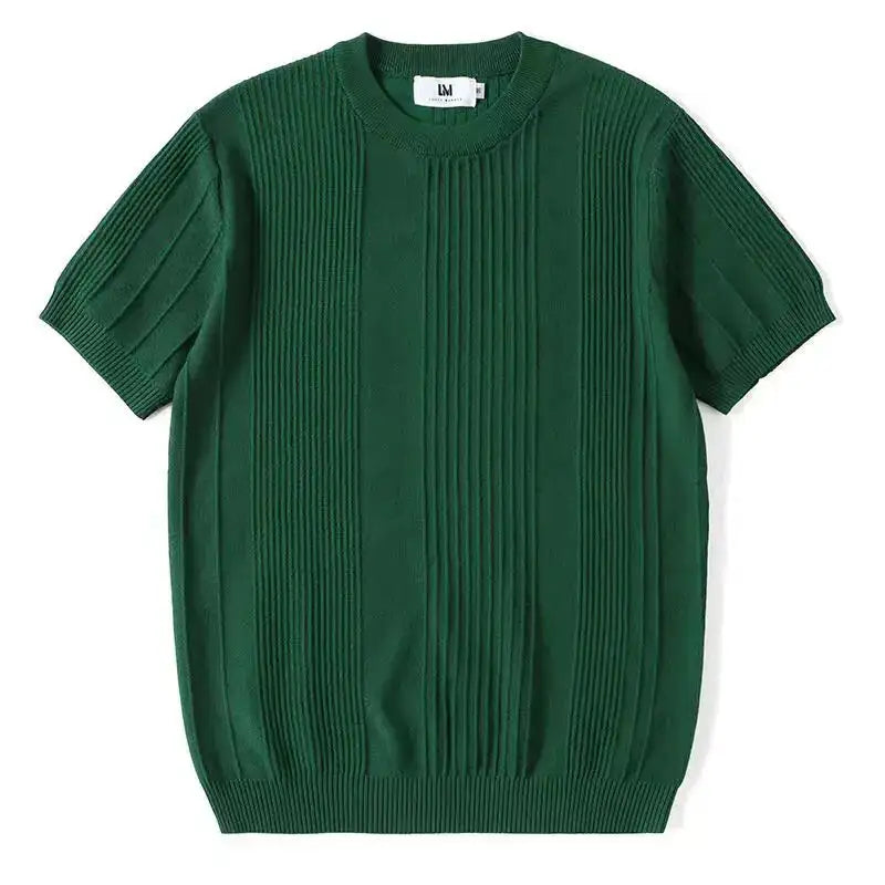 Lugo | Striped Knit T-Shirt