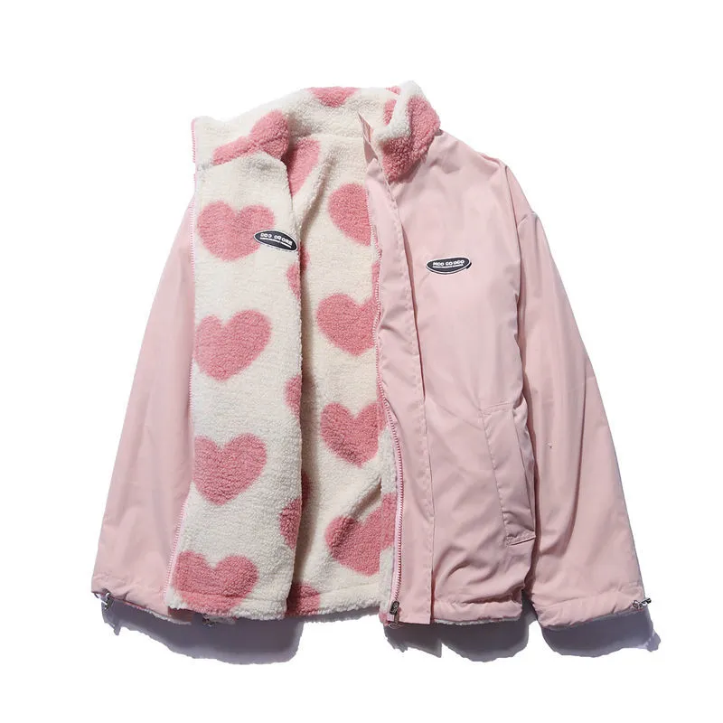 Azalea | Reversible Jacket with Hearts
