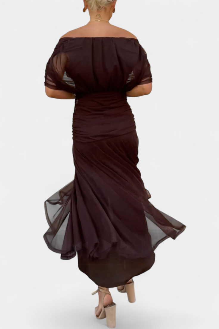Emily™ | Long Floral V-Neck Dress