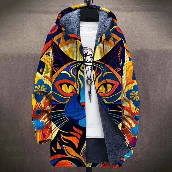 Tarni™ | Luxurious art-inspired cardigan with zip